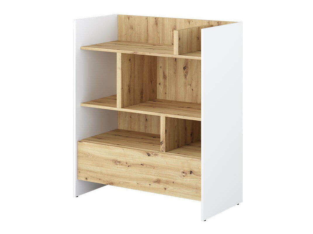 Boekenkast Concept Pro Lenart Levfere 149 (Wit + Artisan eiken)