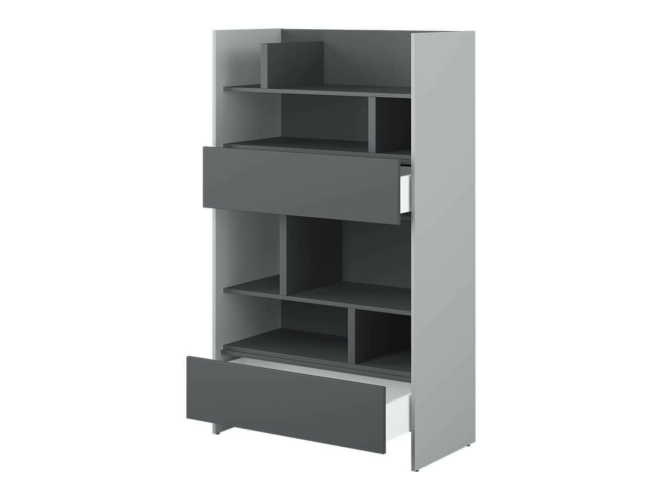 Boekenkast Concept Pro Lenart Levfere 151 (Grijs + Grafiet)