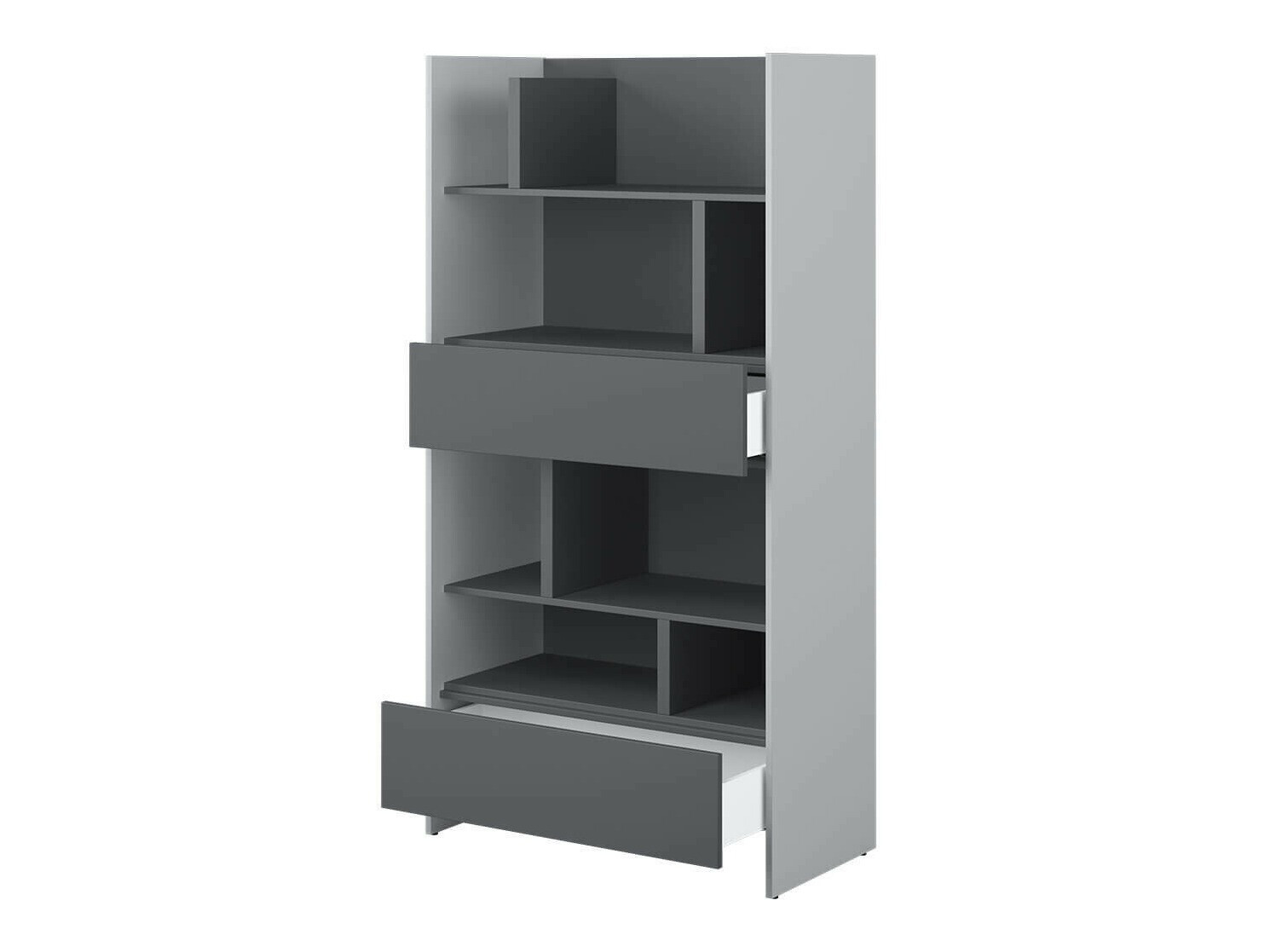 Boekenkast Concept Pro Lenart Levfere 152 (Grijs + Grafiet)