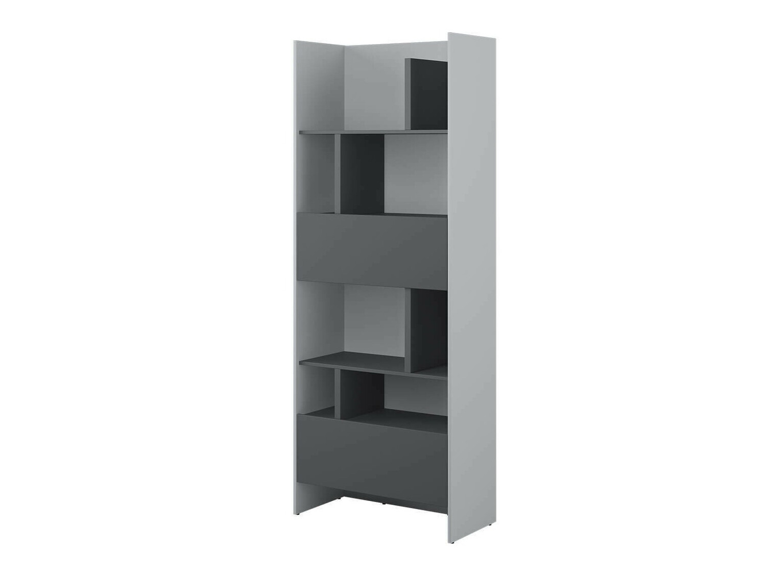 Boekenkast Concept Pro Lenart V (Grijs + Grafiet)