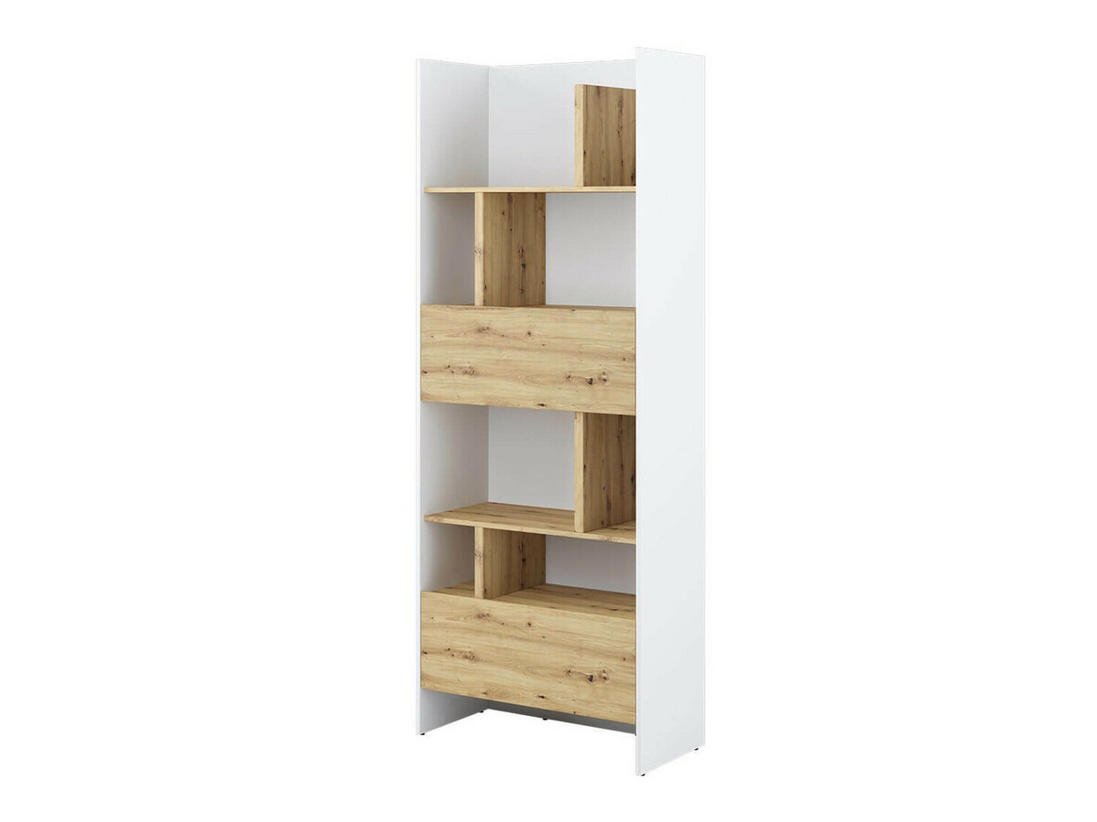 Boekenkast Concept Pro Lenart V (Wit + Artisan eiken)