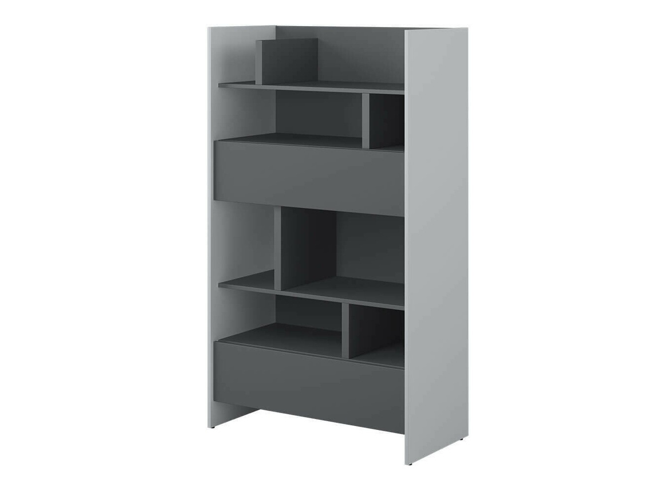 Boekenkast Concept Pro Lenart X (Grijs + Grafiet)