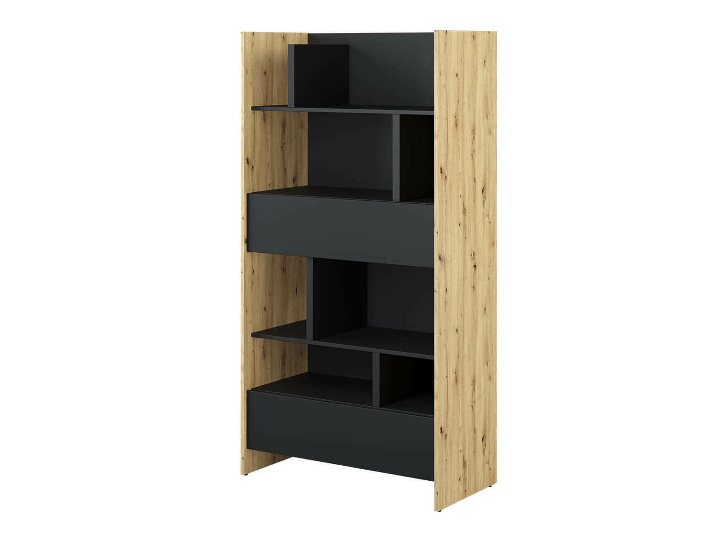 Boekenkast Concept Pro Lenart XI (Artisan eiken + Zwart)