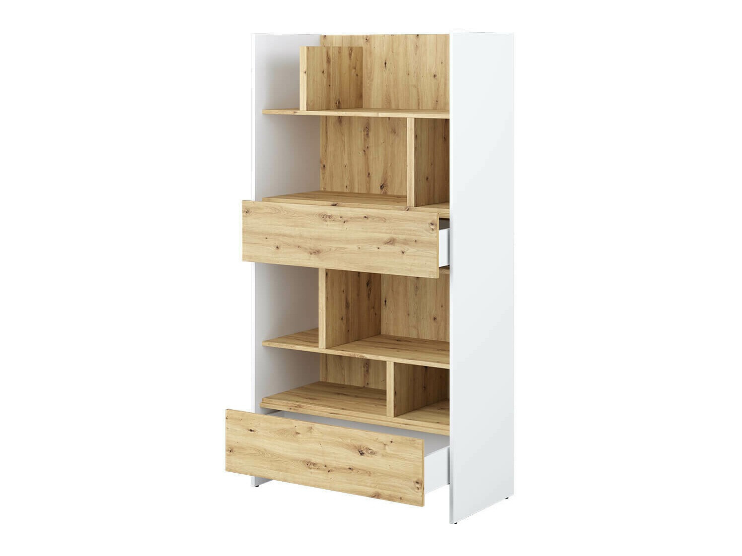 Boekenkast Concept Pro Lenart XI (Wit + Artisan eiken)