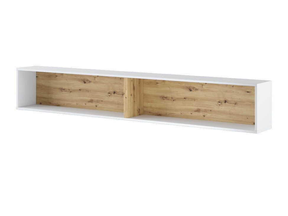 Wandplank Concept Lenart III (Wit + Artisan eiken)