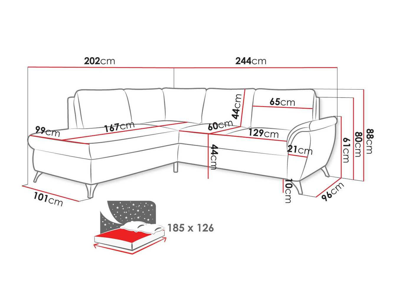 Hoekbank Lincoln 174 (Barrel 21)