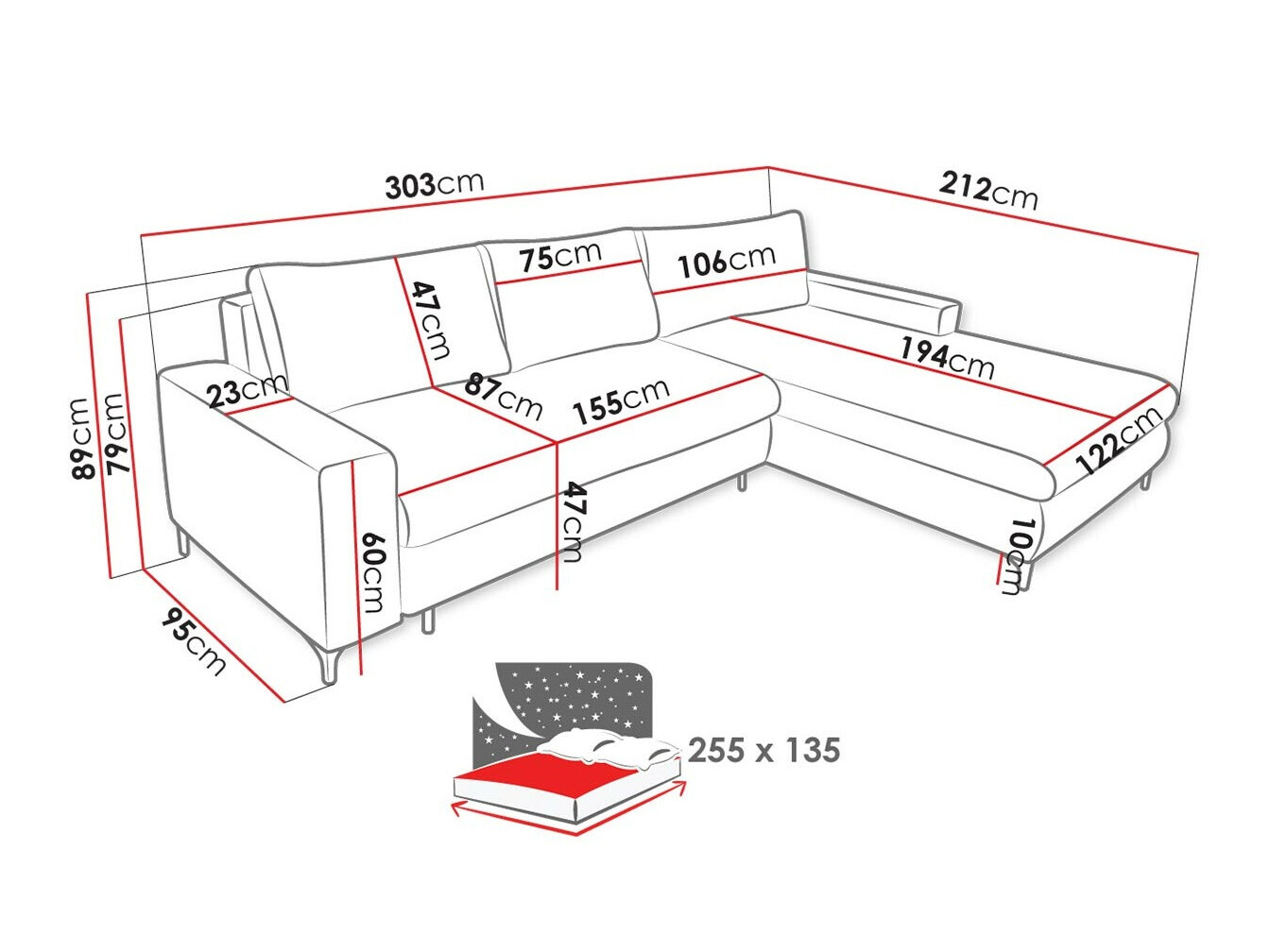 Hoekbank Lincoln 175 (Barrel 48)