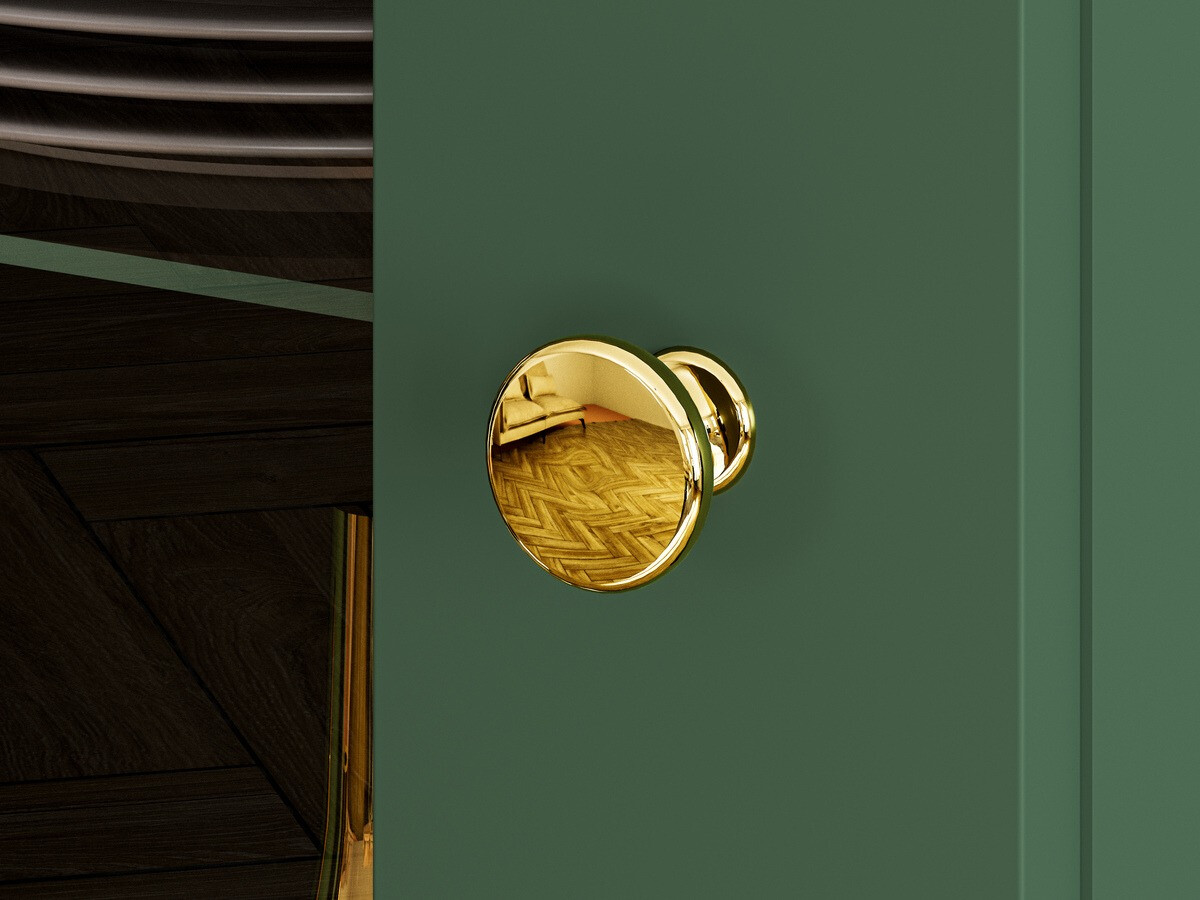 Boekenkast Flonovu 100 (Donkergroen + Gouden)