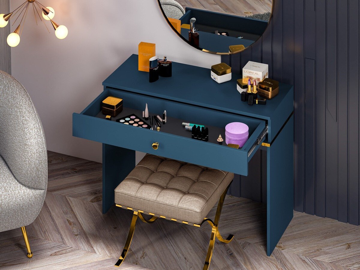 Kaptafel Flonovu 108 (Donkerblauw + Gouden)