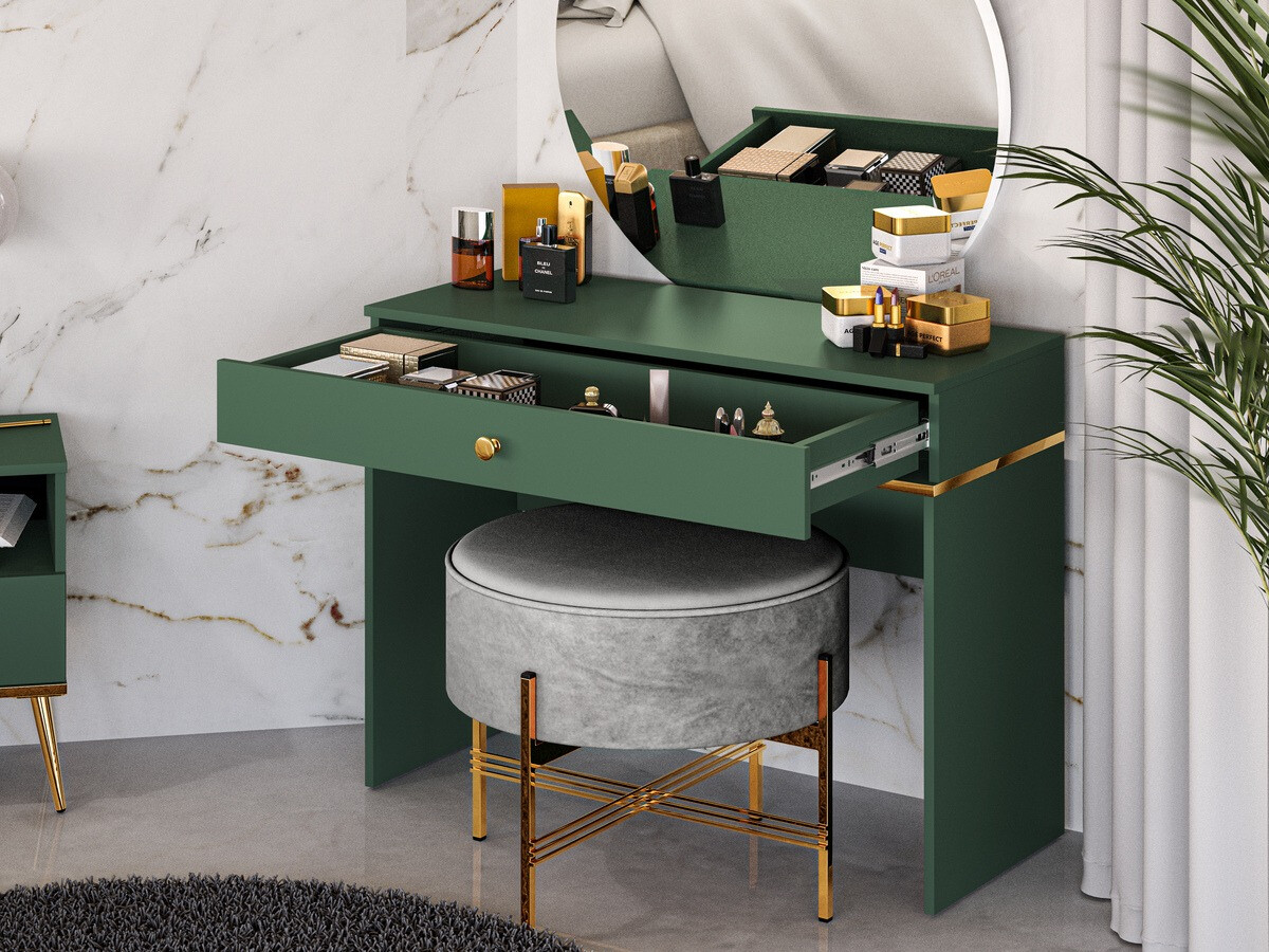 Kaptafel Flonovu 108 (Donkergroen + Gouden)