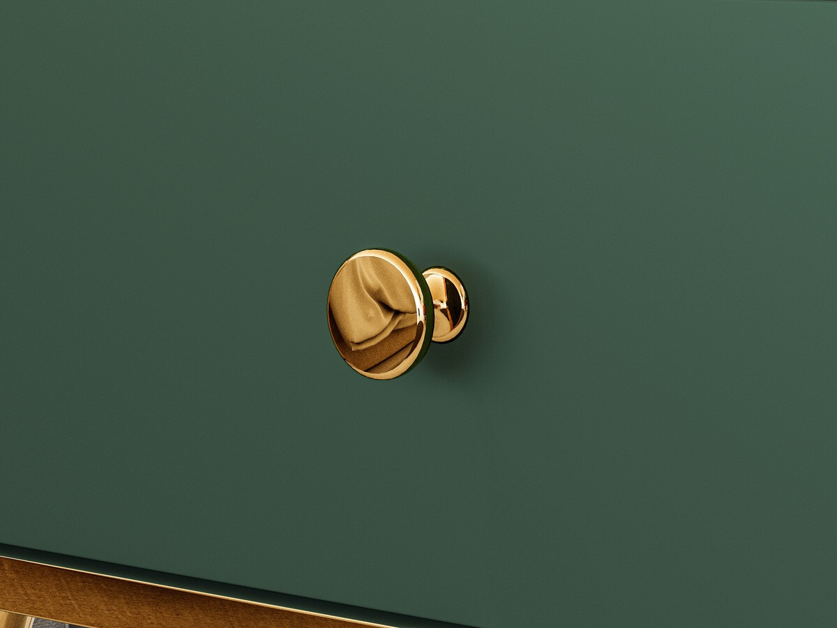 Nachtkastje Flonovu 105 (Donkergroen + Gouden)