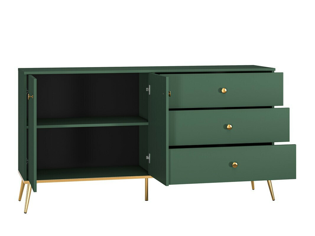 Woonkamerset Flonovu 109 (Donkergroen + Gouden)