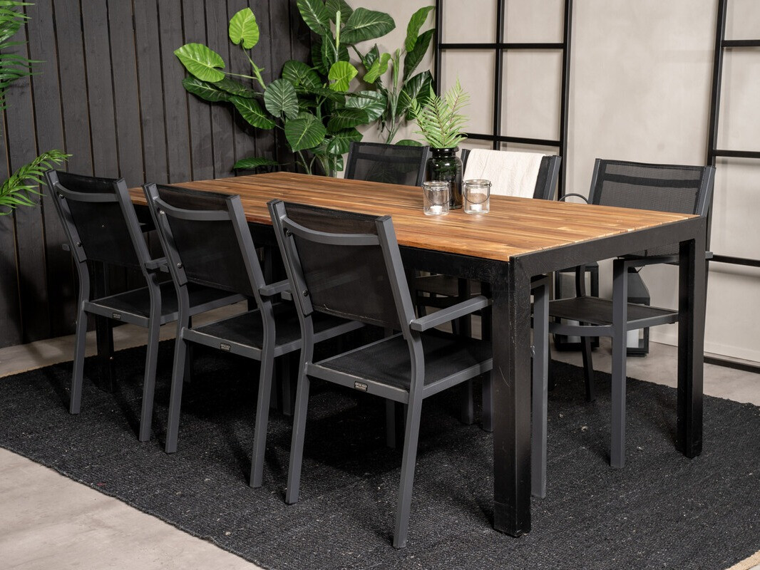 Tafel en stoelen set Dallas 3881