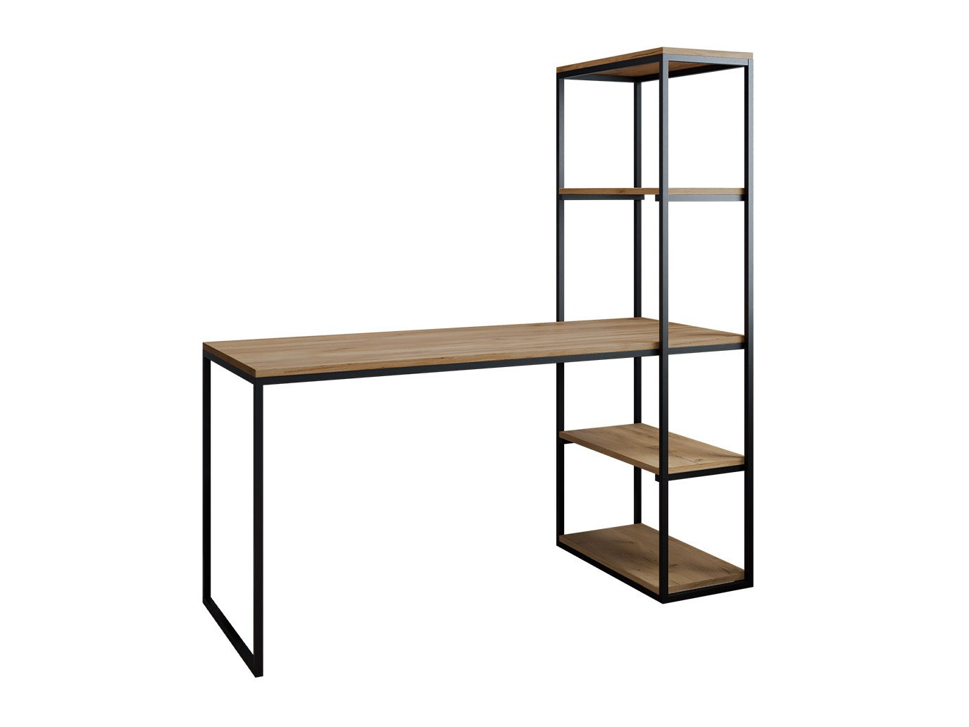 Bureau Oswego 107 (Bruin + Zwart)