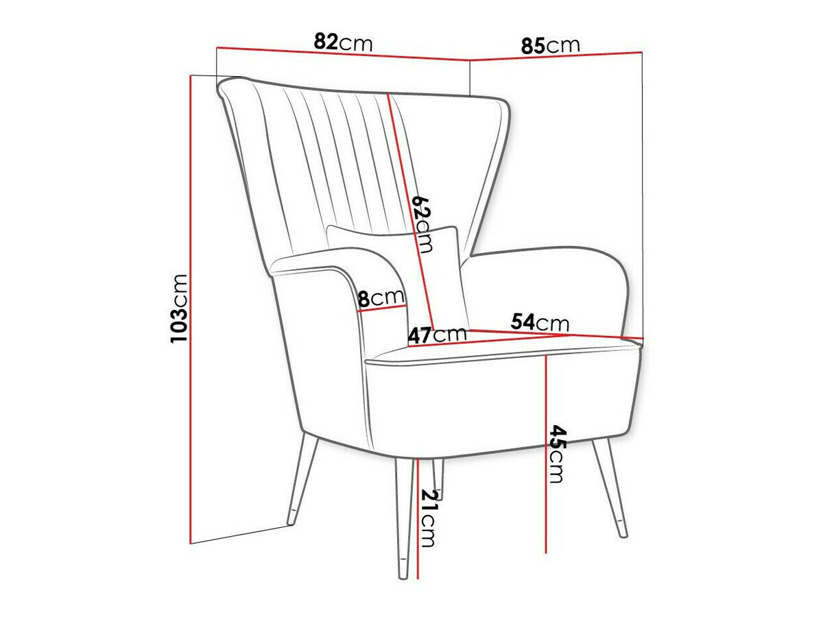 Fauteuil Orem 111 (Magic Velvet 2225)