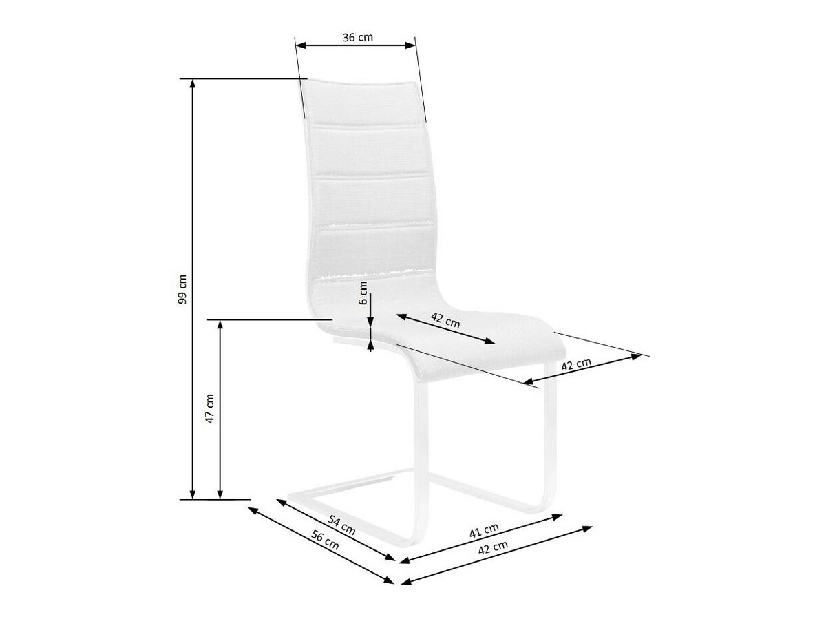 Stoel Houston 563 (Zwart + Wit)