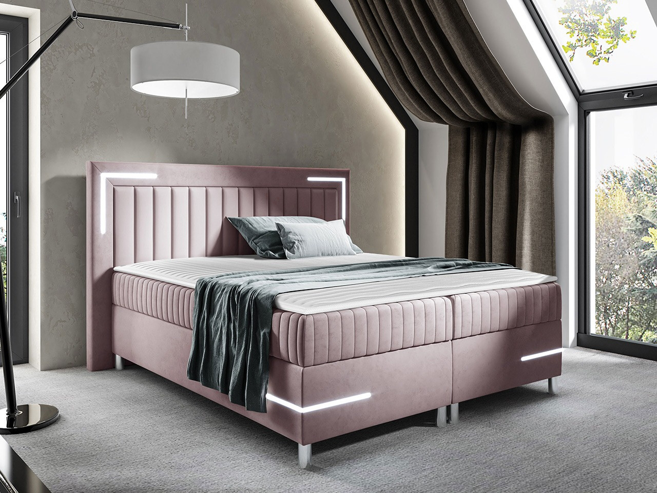 Boxspring Baltimore 188 (Velluto 14)