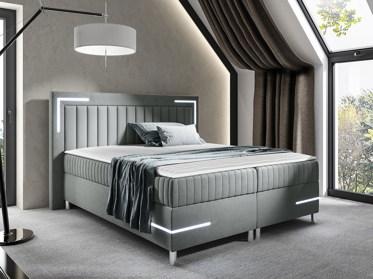 Boxspring Baltimore 188 (Velluto 15)