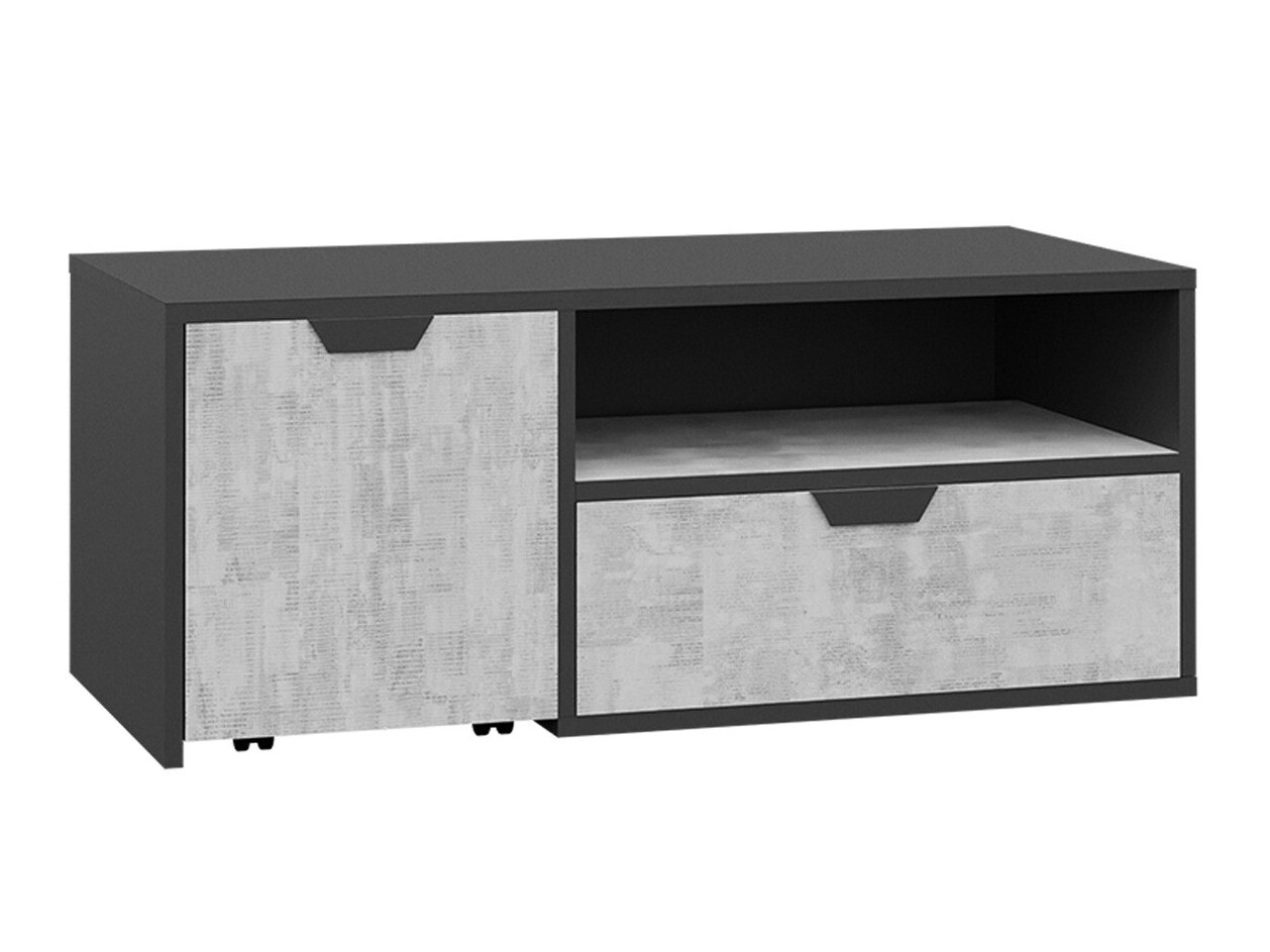 TV-meubel Tenmele 109 (Grijs + Grafiet)