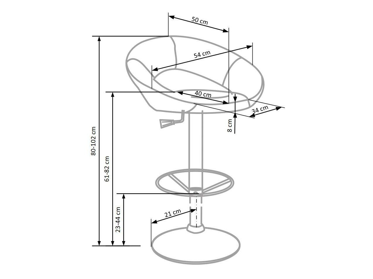 Counterstoel Houston 452 (Beige)