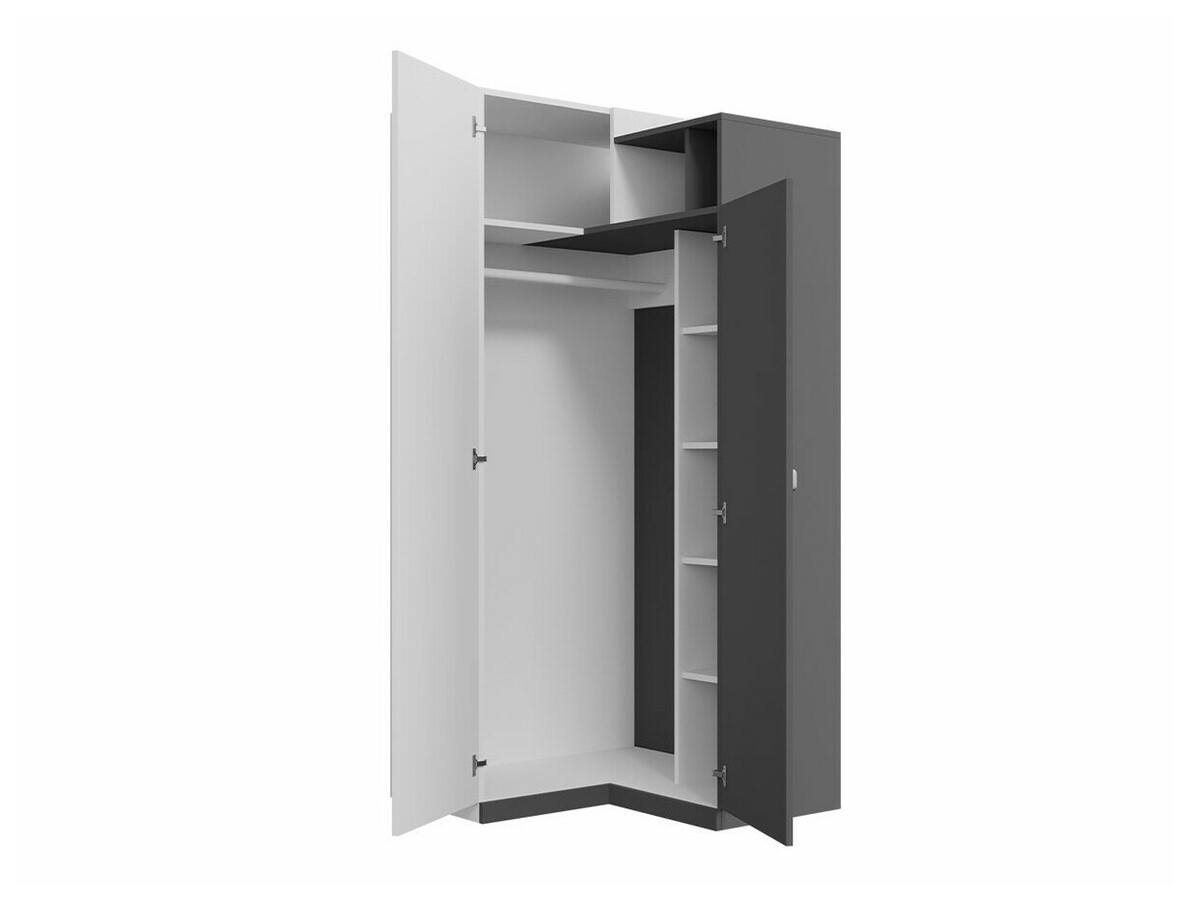 De reeks van de kinderkamer Omaha F127 (Grafiet + Grijs)