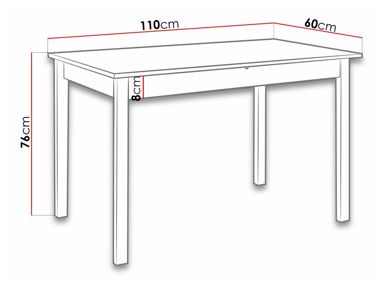 Tafel Victorville 116 (Sonoma eik)