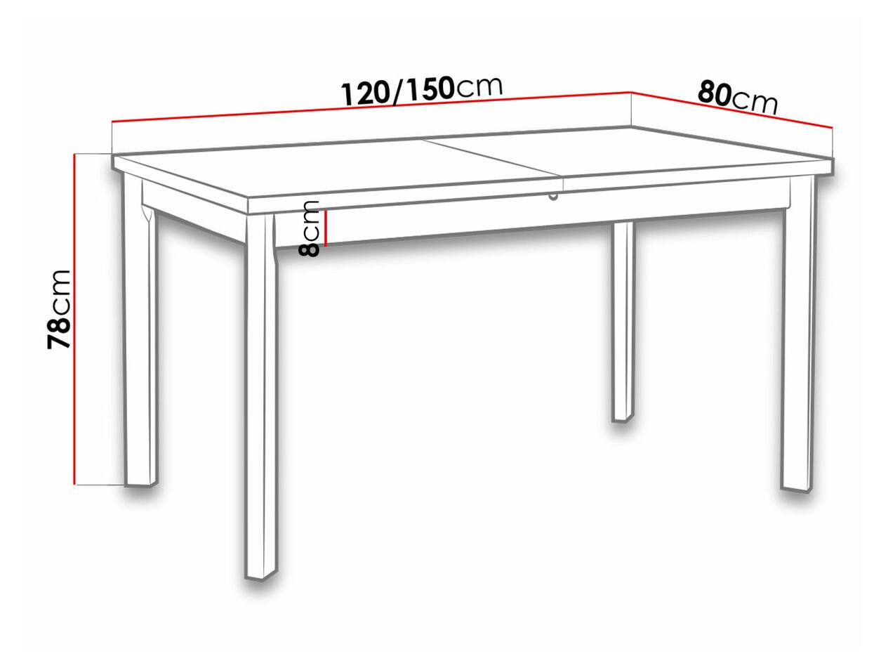 Tafel Victorville 131 (Sonoma eik)