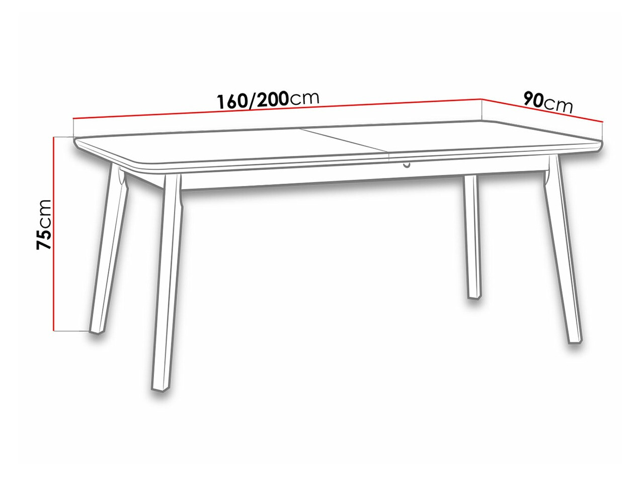 Tafel Victorville 185 (Sonoma eik)