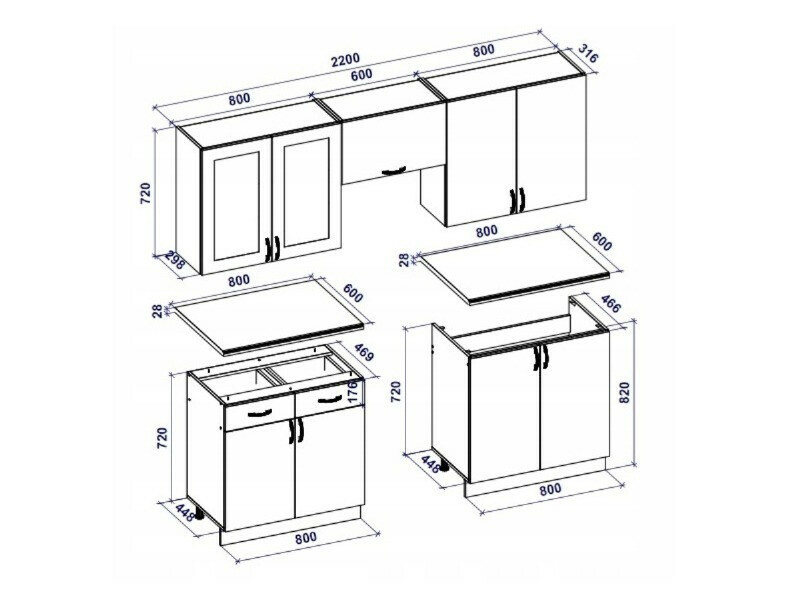 Keukenset Houston 1428