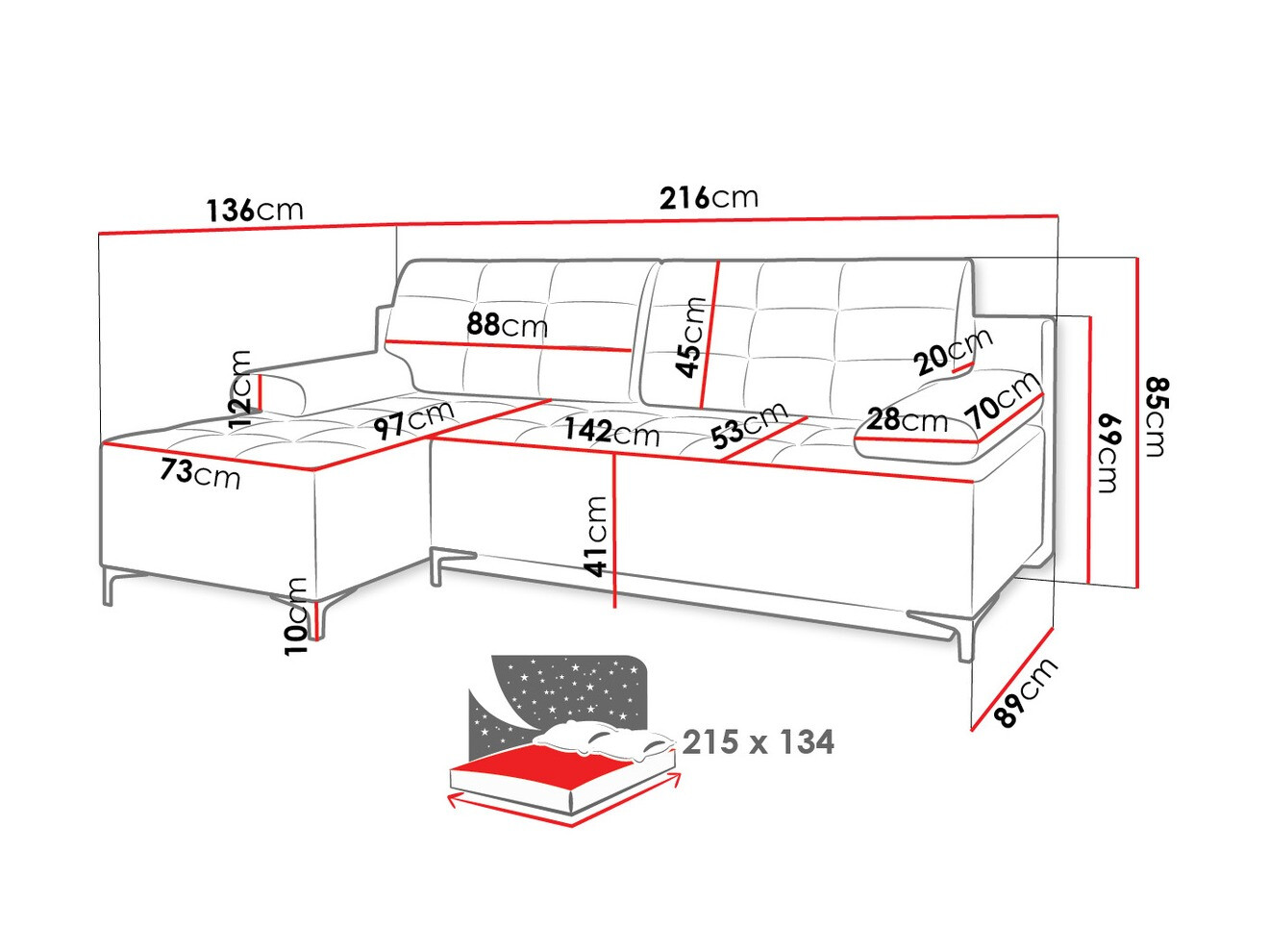Hoekbank Independence 101 (Ikar 01)