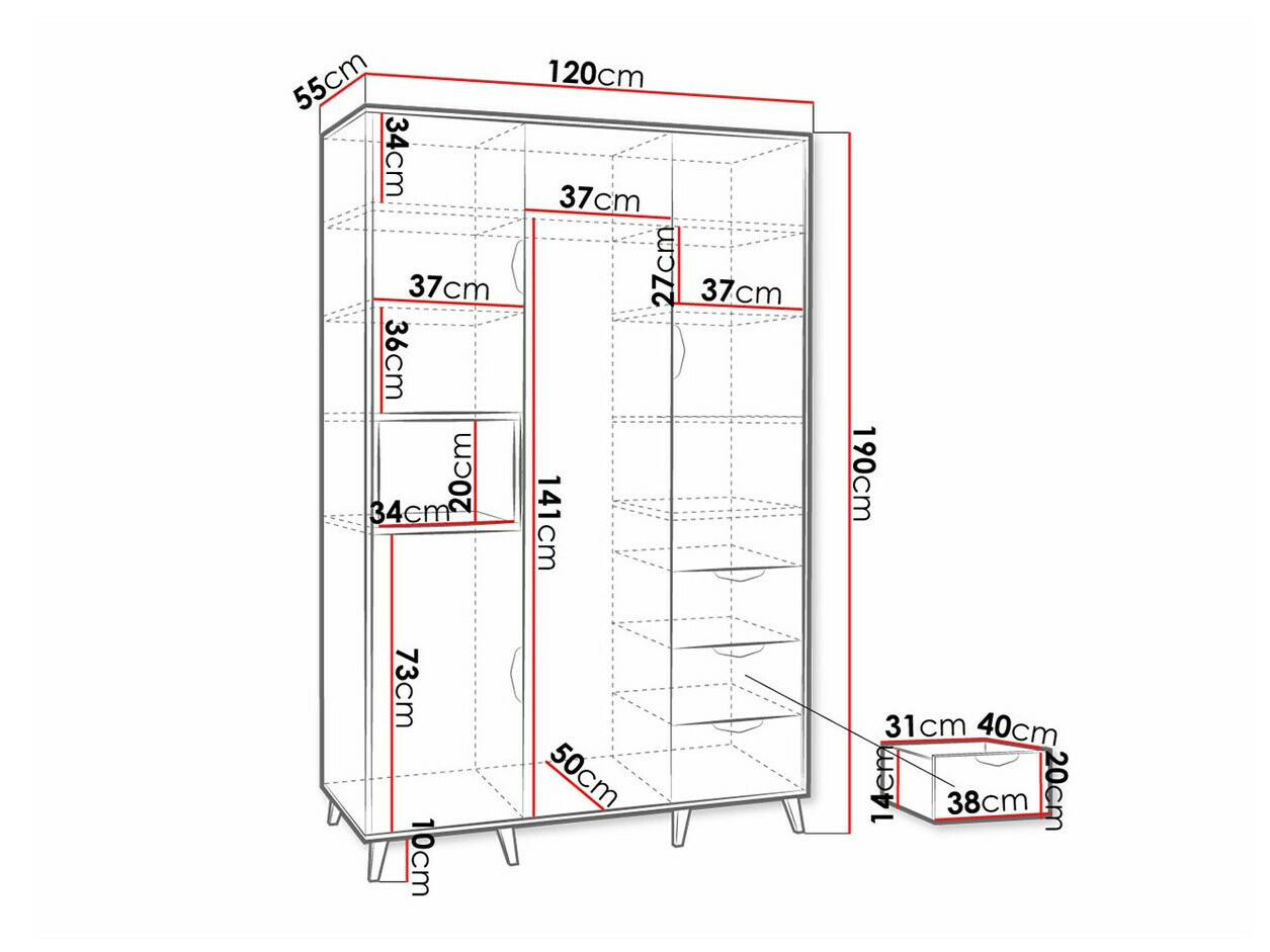 Kledingkast Domvera 100