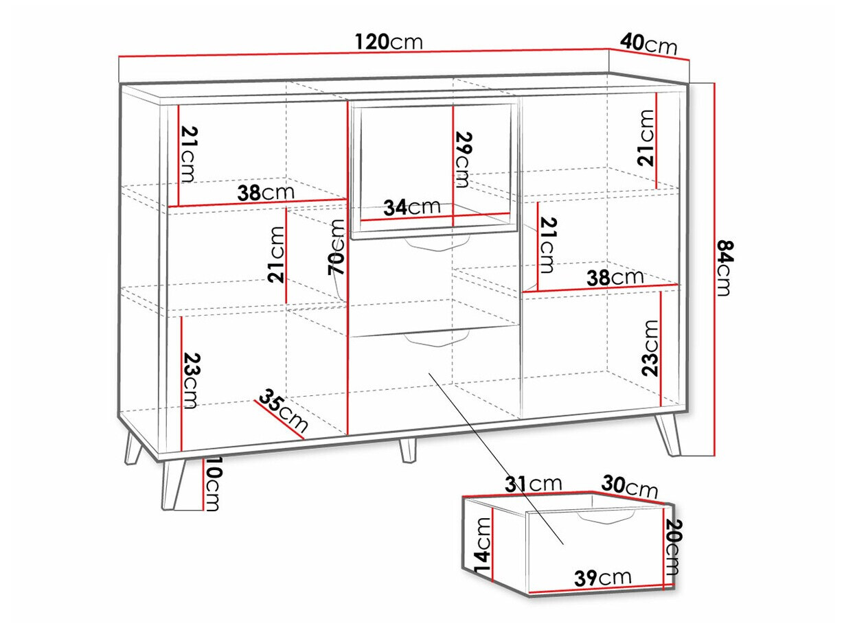 Ladekast Domvera 107