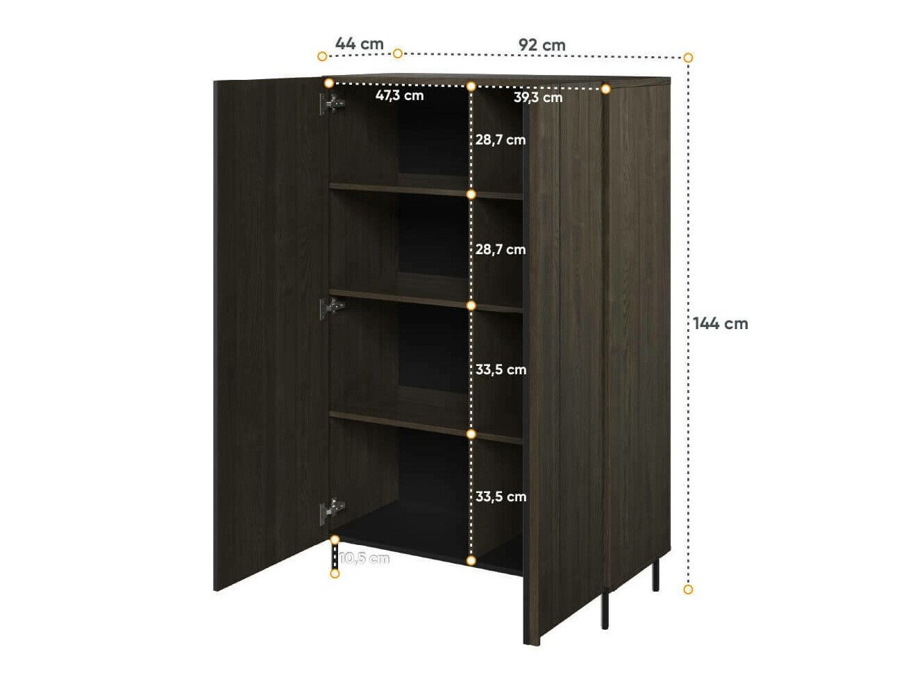 Boekenkast Catevari 104