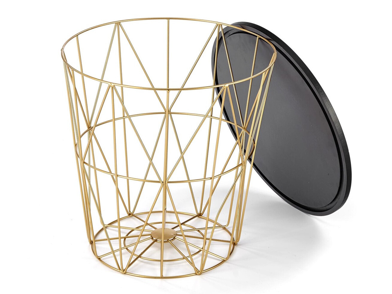 Salontafel Houston 1454 (Gouden + Zwart marmer)