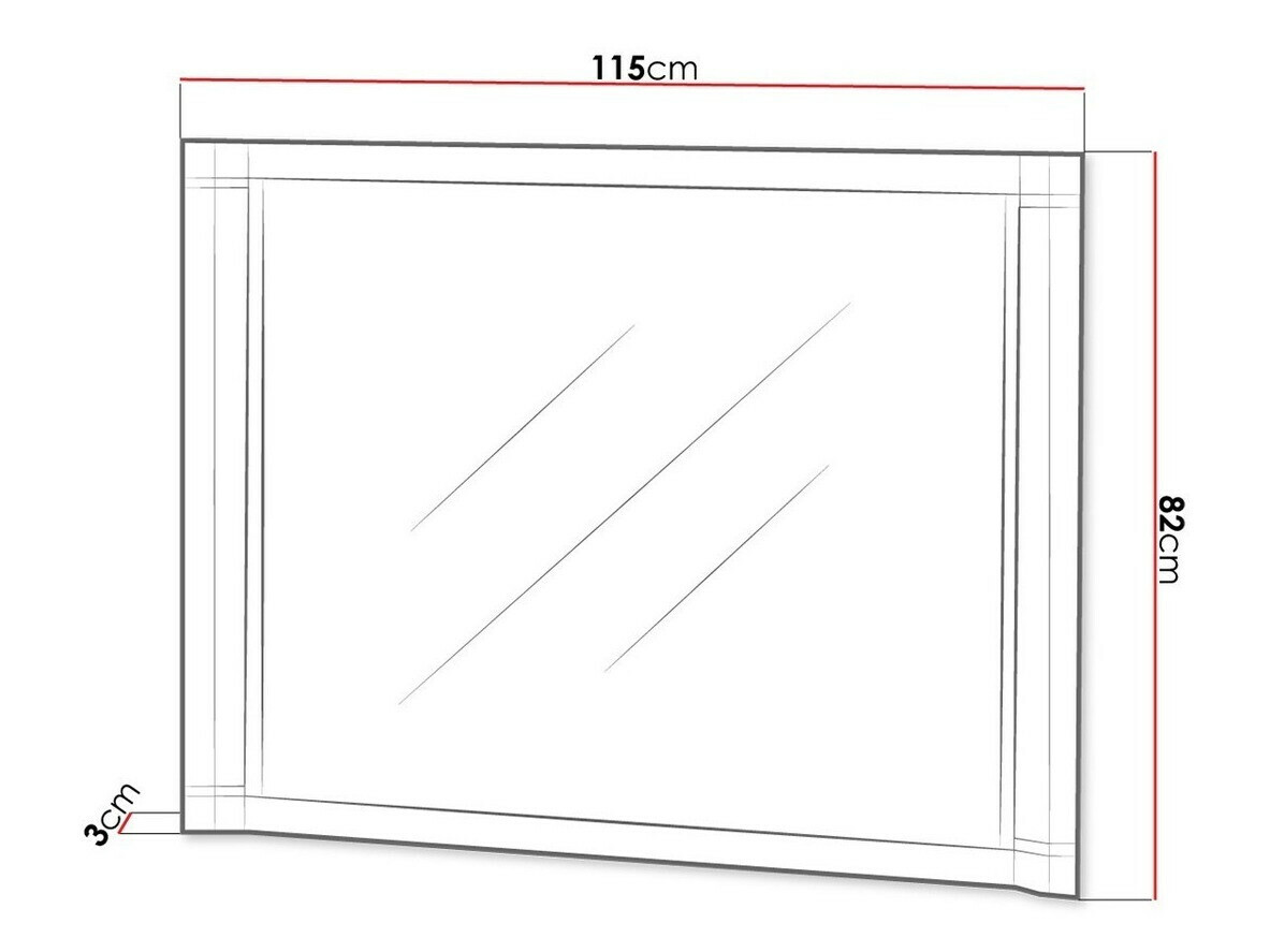 Spiegel Lorelie 108 (Truffel eiken)