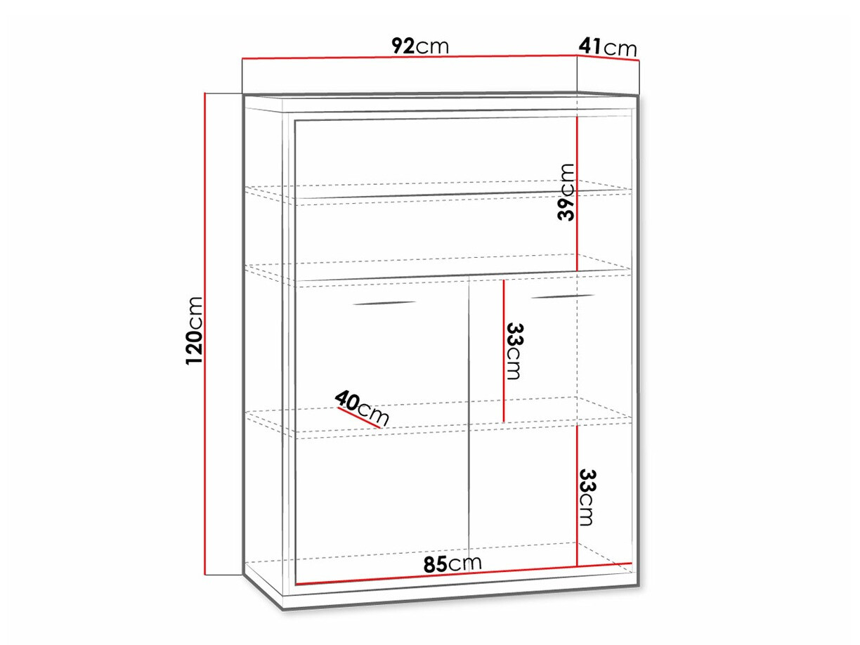 Ladekast Etrmoni 103 (Licht hout + Eiken)