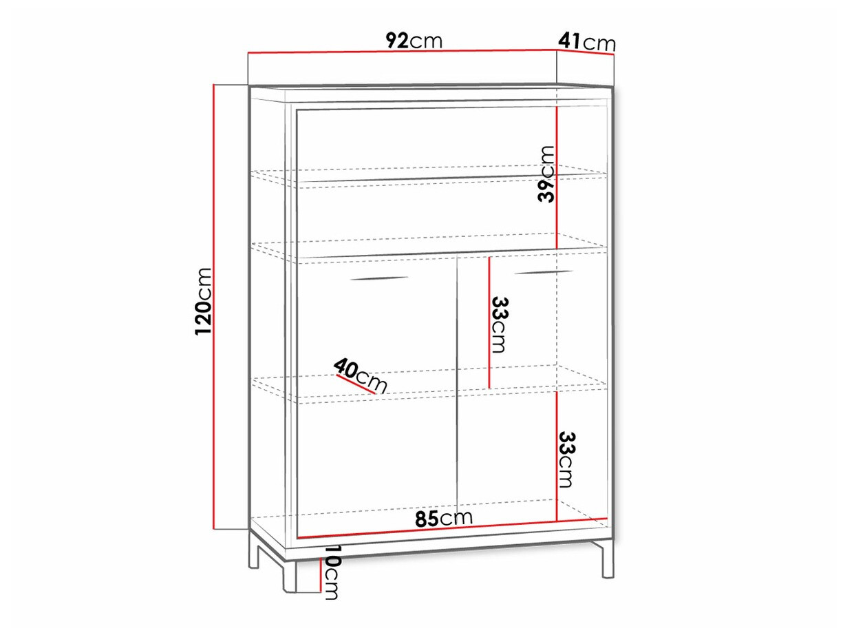 Ladekast Etrmoni 103 (Licht hout + Eiken)