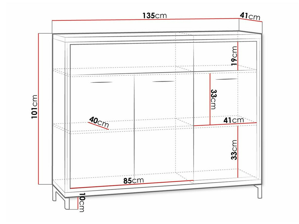 Ladekast Etrmoni 104 (Licht hout)