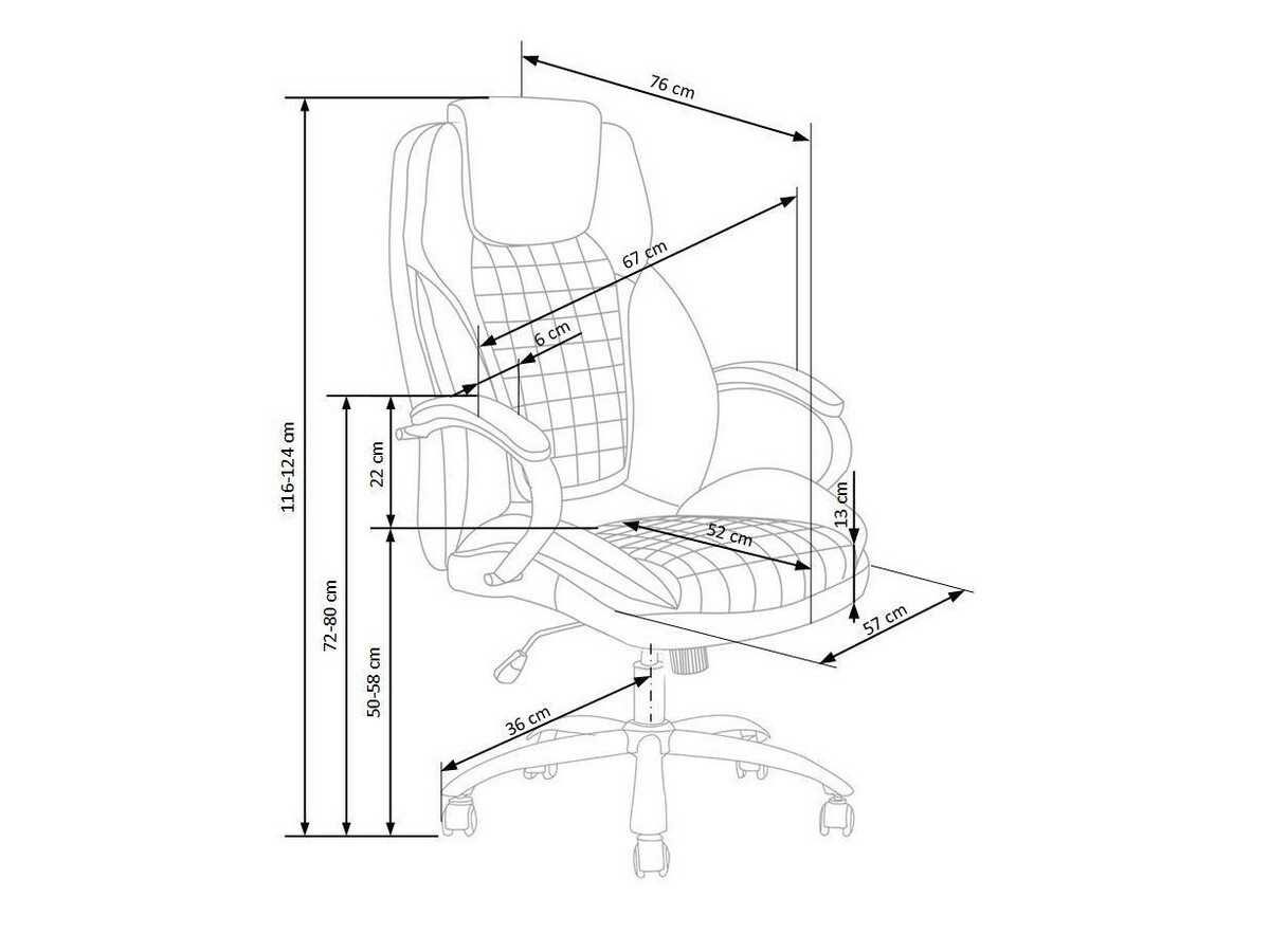 Bureaustoel Houston 1387 (Grijs)