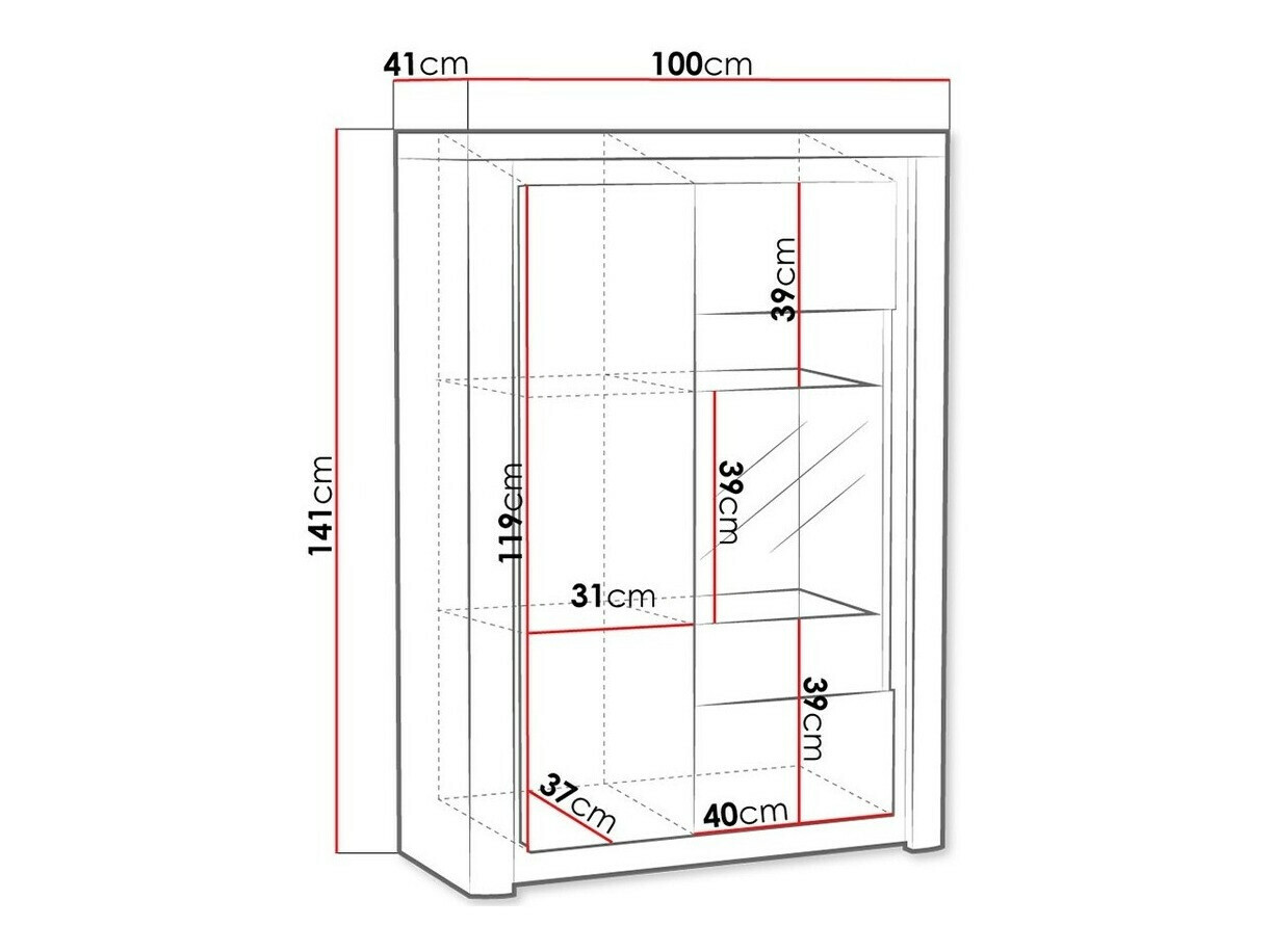 Boekenkast Etrmona 104