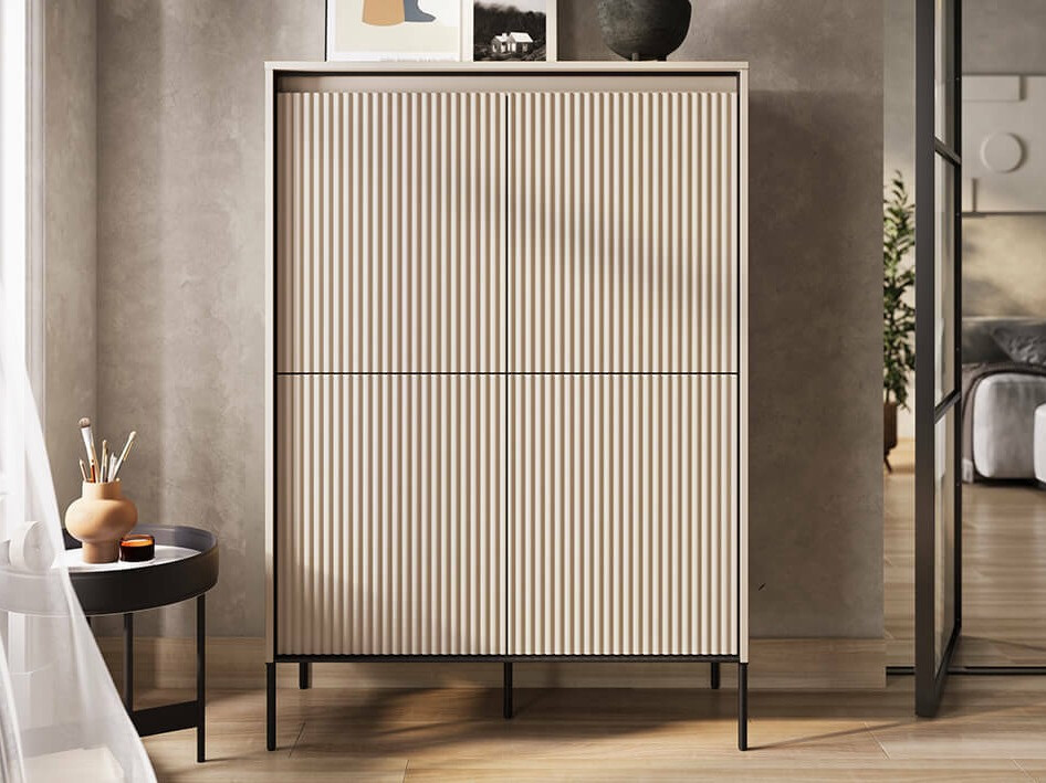 Dressoir Fernolu 102 (Beige + Zwart)