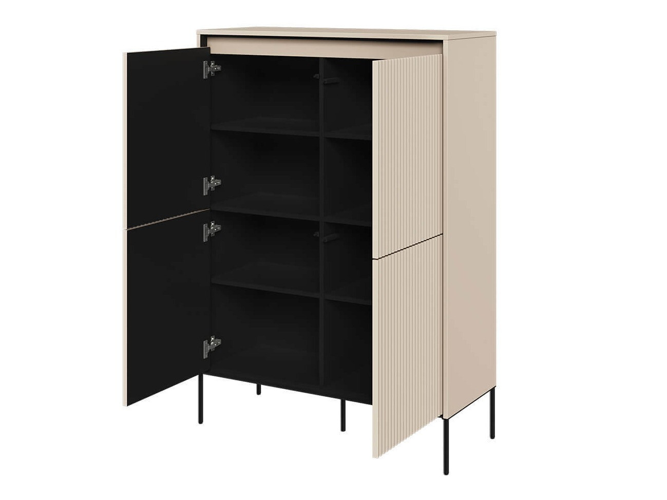 Dressoir Fernolu 102 (Beige + Zwart)