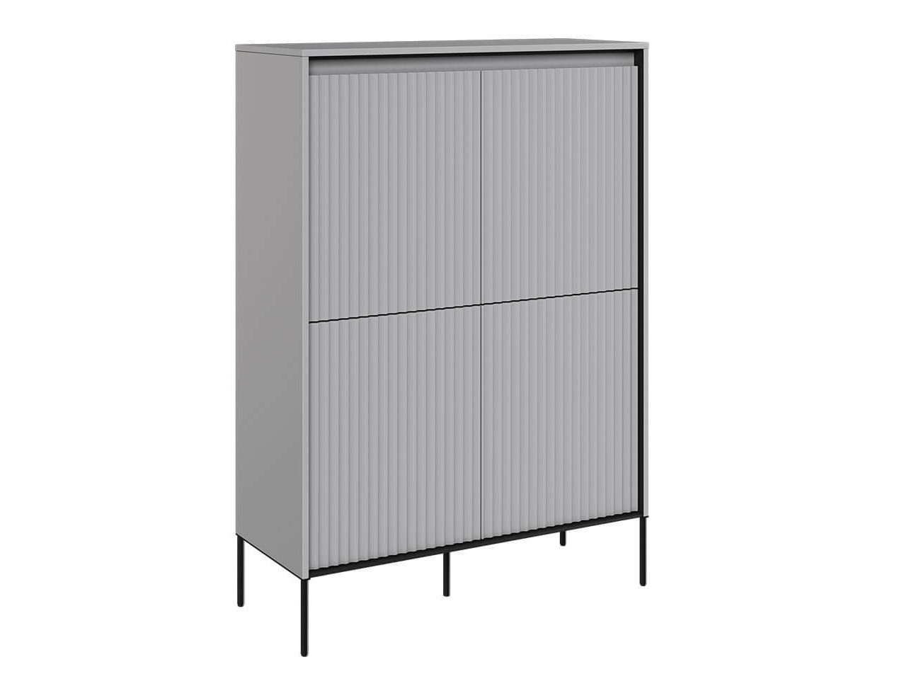 Dressoir Fernolu 102 (Grijs + Zwart)