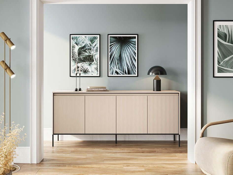 Dressoir Fernolu 103 (Beige + Zwart)