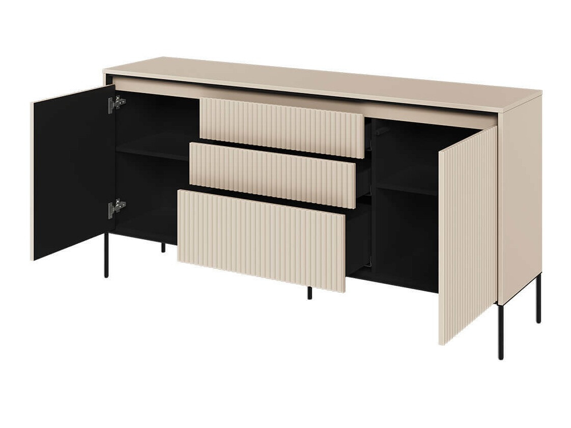 Ladekast Fernolu 100 (Beige + Zwart)