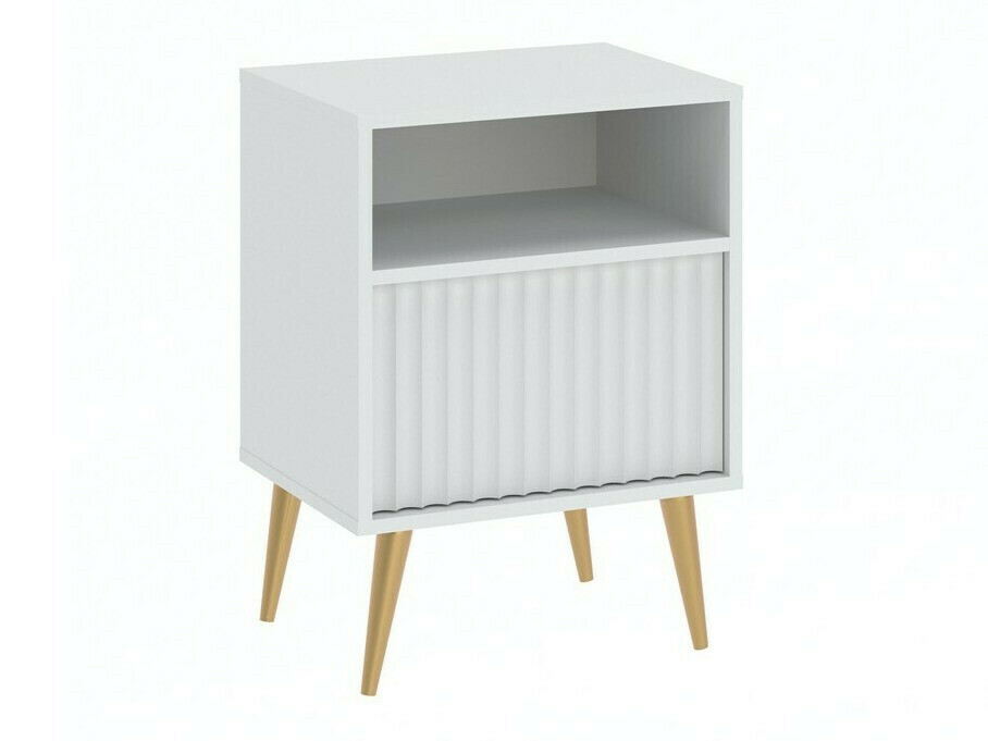 Nachtkastje Cirferi 106 (Wit + Gouden)