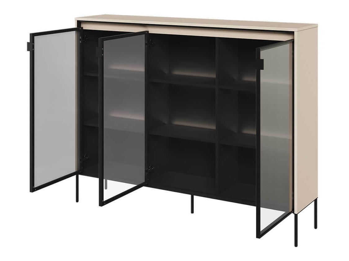 Dressoir Fernolu 108 (Beige + Zwart)