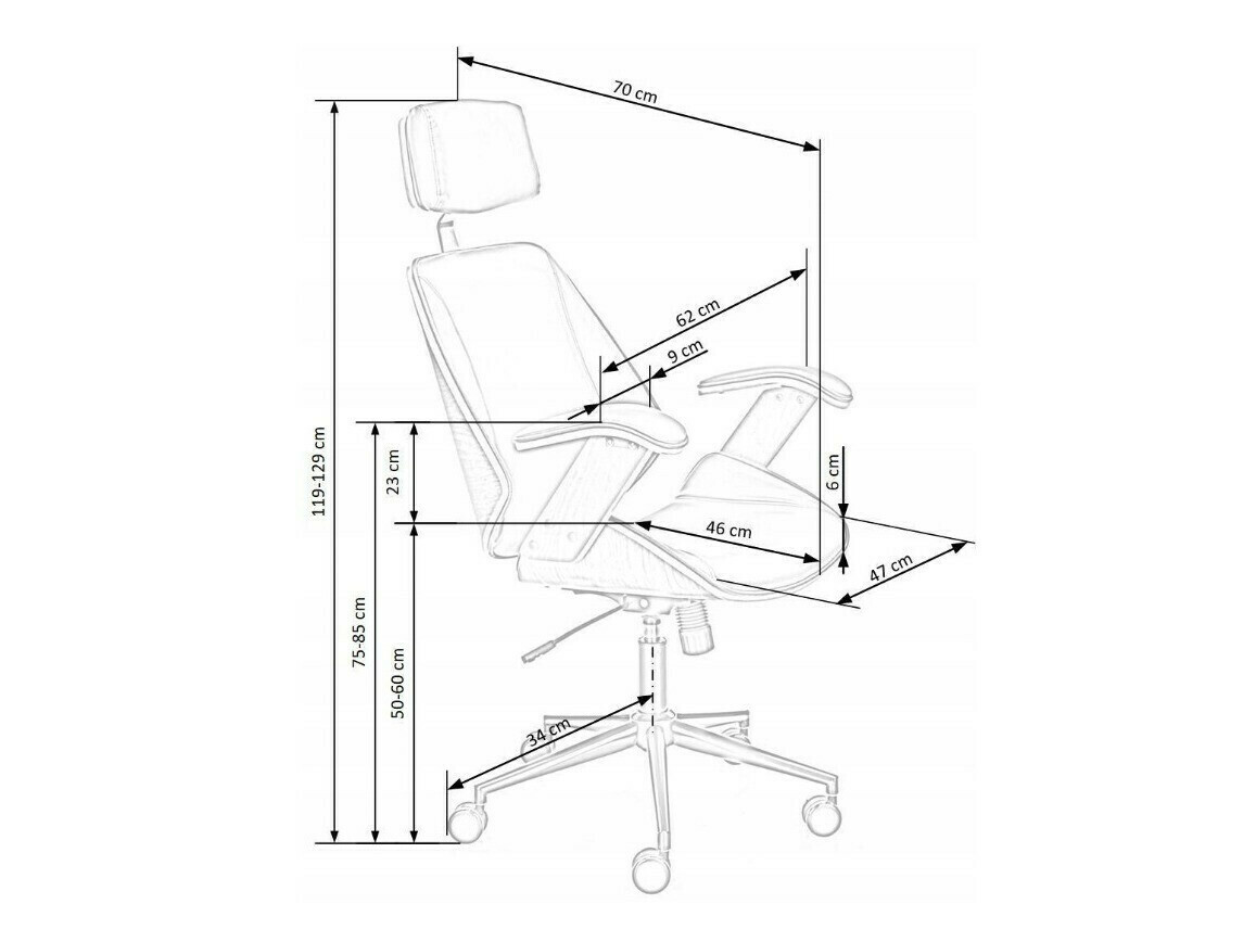 Bureaustoel Houston 1490 (Crème + Moer)