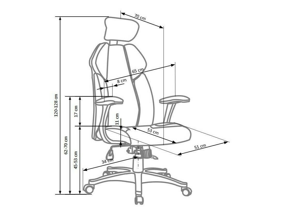 Bureaustoel Houston 1492 (Grijs + Zwart)