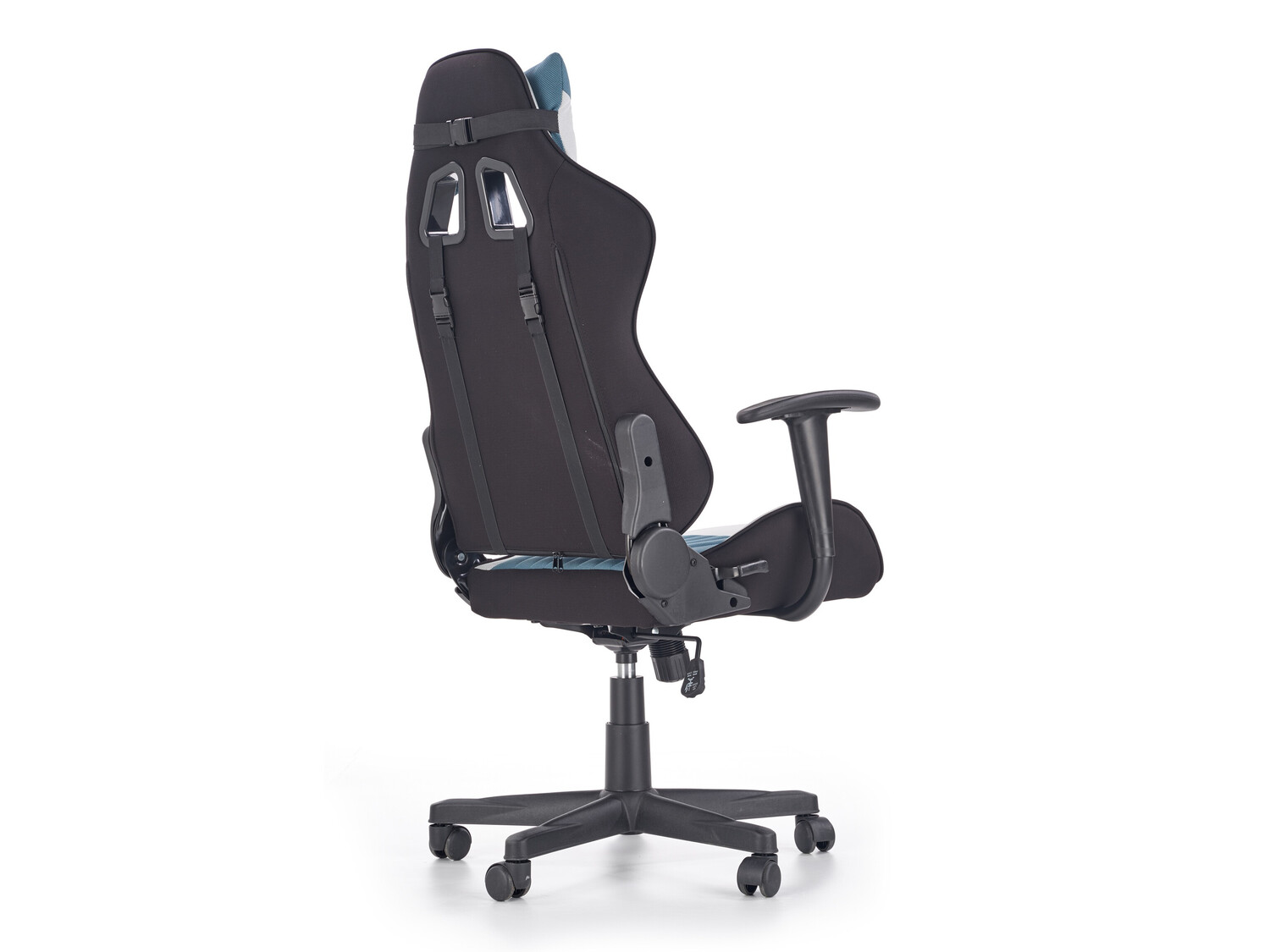 Gamestoel Houston 1489 (Lichtgrijs + Turquoise)